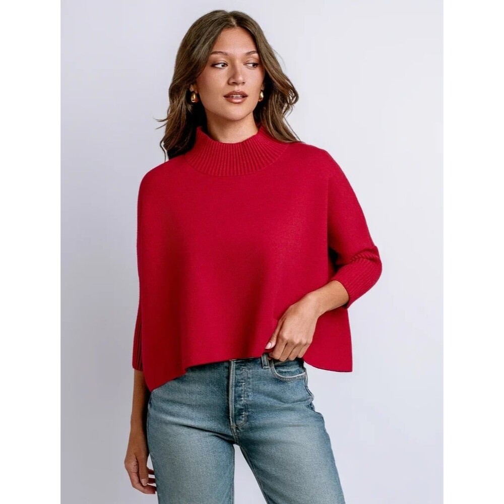 Kerisma Aja Sweater in a bright red oversized boxy fit size O/S one size